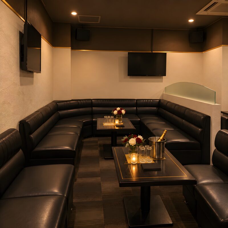 Club Ellecea 奥のU字ソファのボックス席